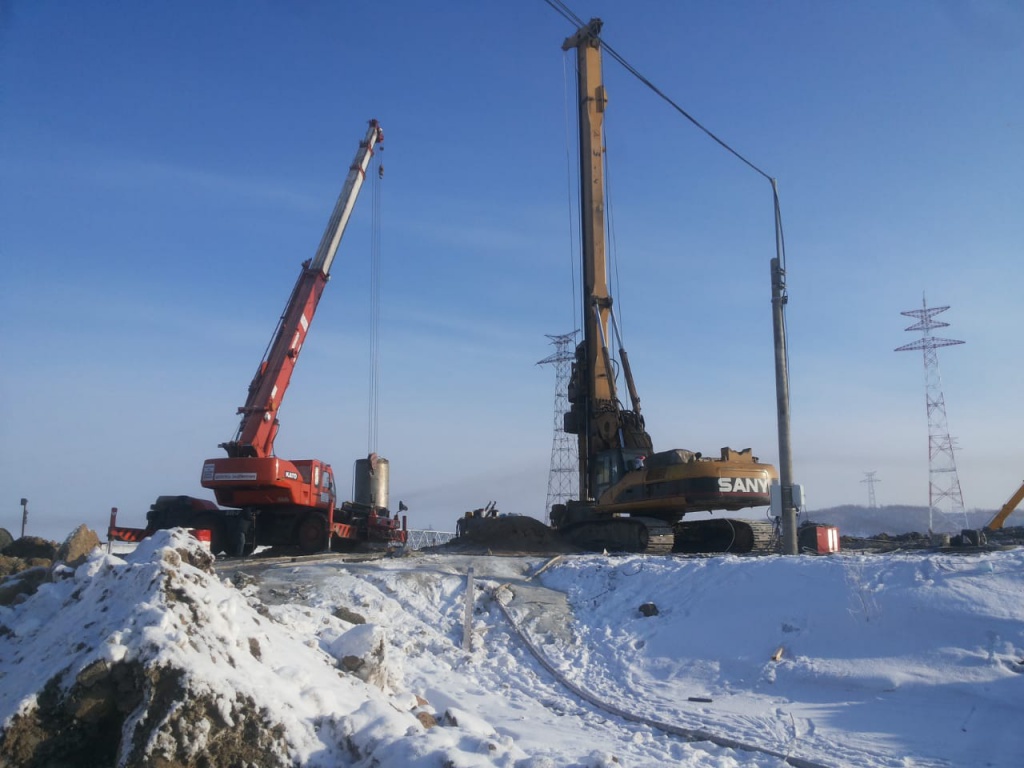 Устройство буронабивных свай в Новосибирске и области - РВ-Групп